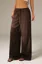 Dark Brown Mid Rise Pants