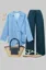 Blue Striped Wrap Co-Ord Set