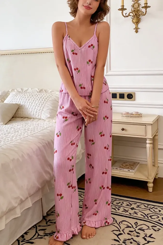 Light Pink Ruffled Co-Ords Set - Image 1