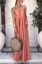Orange Halter Backless Maxi Dress