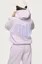 Lavender Solid Oversized Hoodie