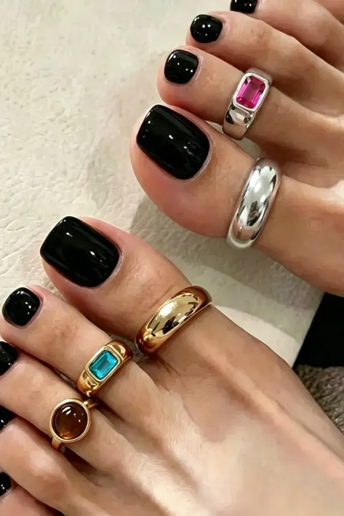 Multicolor Set Of 5 Rings - Image 1